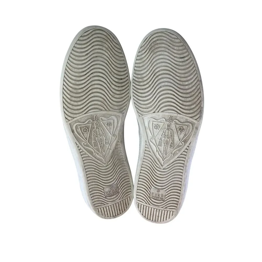 Gucci Ace Men's Sneakers White Leather Low Top Size UK 10 US 10.5-11 429446